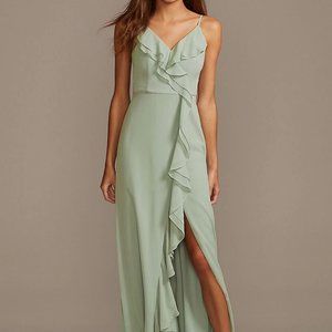 DB Studio - Ruffle Spaghetti Strap Chiffon Dress